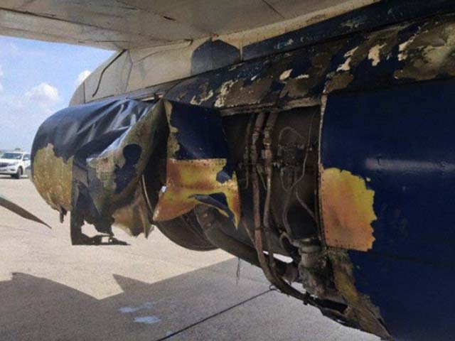 Incident moteur sur un 737 de Venezolana Airlines (photos) 1 Air Journal