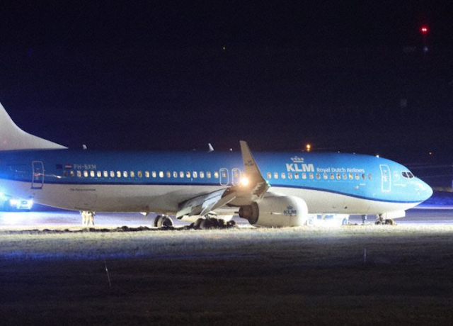 Un Boeing 737 de KLM dérape sur la piste d'Oslo après une panne hydraulique 7 Air Journal