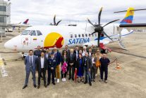 


La compagnie aérienne colombienne Satena a pris livraison hier d’un tout nouvel ATR 42-600, qui entrera en service au début