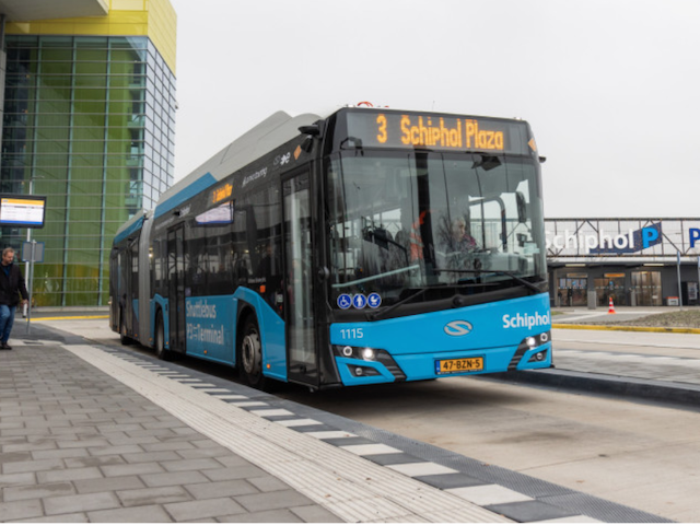 L’aéroport d’Amsterdam-Schiphol et Arriva introduisent de nouveaux bus électriques 1 Air Journal