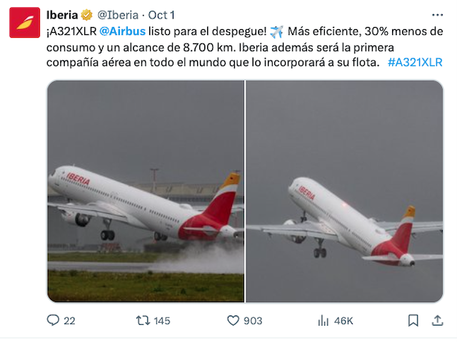 Le premier A321XLR d’Iberia se dévoile lors d’un vol test, avant livraison 3 Air Journal