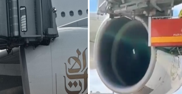 
Lundi 22 juillet, un Airbus A380 d Emirates est entré en collision avec une passerelle mobile à l aéroport de Paris CDG, endom