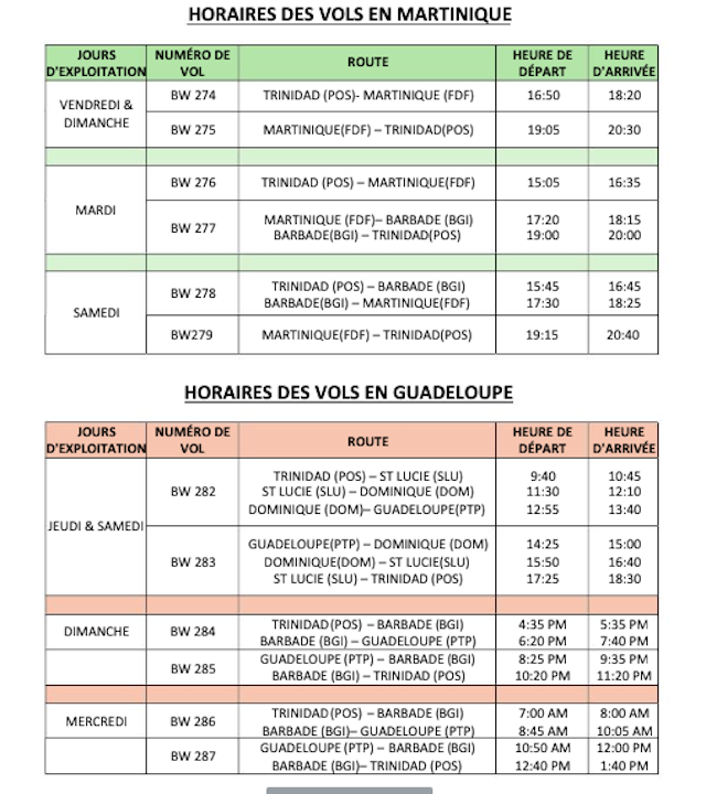 Caribbean Airlines lance de nouvelles liaisons vers la Martinique et la Guadeloupe 1 Air Journal