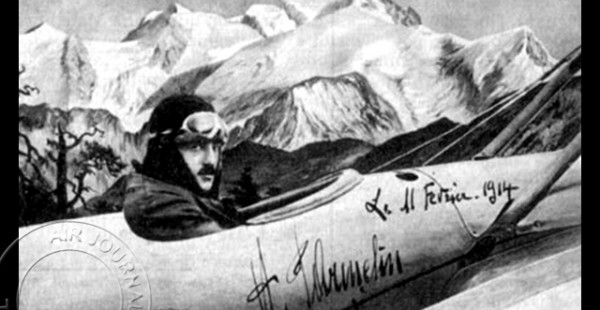 Histoire de l’aviation – 11 février 1914. Traverser les Alpes par la voie des airs est un défi que se sont lancé plusieur