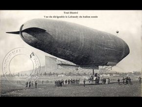 
Histoire de l’aviation – 30 octobre 1908. A la demande de la commission d’aérostation de Chalais-Meudon, le   Lebaudy n