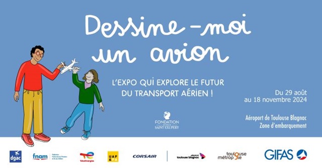 Toulouse-Blagnac accueille l’exposition itinérante « Dessine-moi un avion » organisée par le GIFAS 1 Air Journal