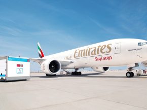 
Emirates a confirmé l acquisition de cinq Boeing 777-F supplémentaires auprès de l avionneur américain, portant à 14 le nomb