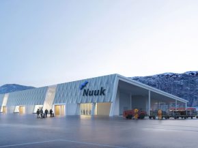 
Avec une piste de 2200 mètres, le nouvel aéroport international de Nuuk (GOH) est capable d accueillir les long-courriers, offr