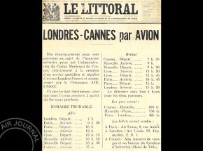 
Histoire de l’aviation – 1er mars 1928. Une nouvelle ligne aérienne va voir le jour en ce jeudi 1er mars 1928, date à laq