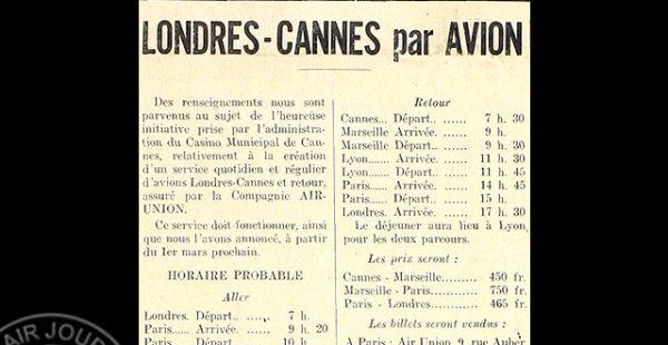 
Histoire de l’aviation – 1er mars 1928. Une nouvelle ligne aérienne va voir le jour en ce jeudi 1er mars 1928, date à laq