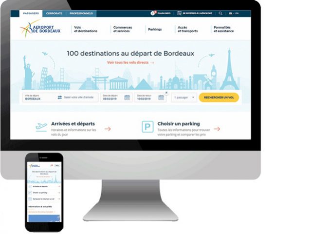 Le site web de l'aéroport de Bordeaux fait peau neuve 1 Air Journal