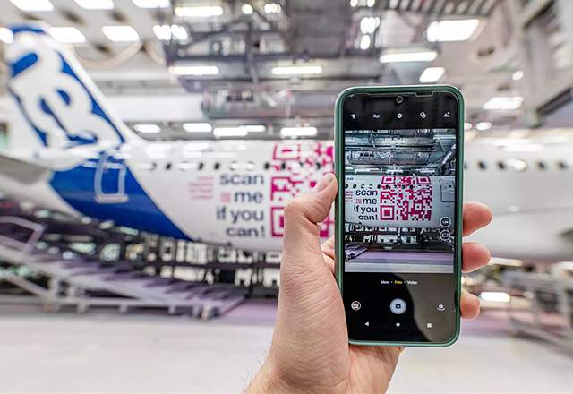 Un code QR pour l’A321XLR (photos, vidéo) 1 Air Journal