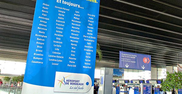 L’aéroport de Bordeaux-Mérignac a vu son trafic passager progresser de 7,7% l’année dernière, franchissant le mois dernier