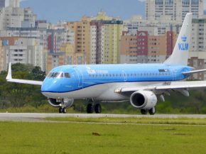 La compagnie aérienne KLM Royal Dutch Airlines annonce la livraison de deux Embraer supplémentaires, un E175+ et un E190, à sa 