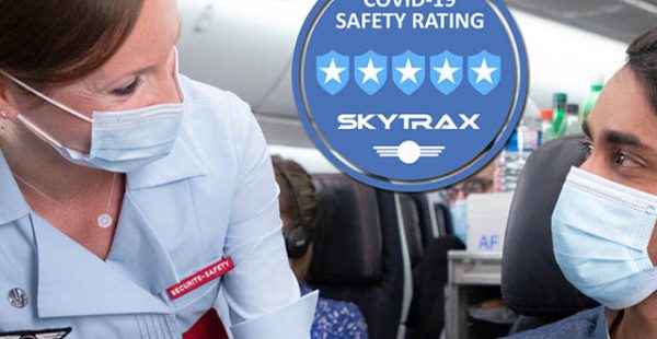 
La compagnie aérienne Air France a obtenu 5 étoiles au classement   Covid-19 Airline Safety Rating » de Skytrax, de